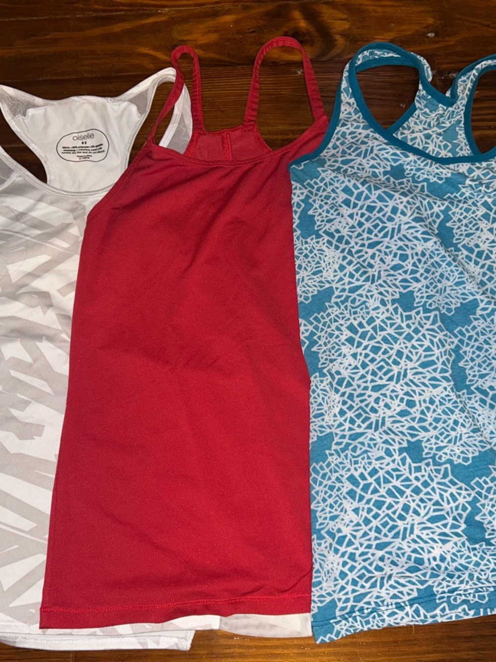 Lot of 3 oiselle Athletic Tank Tops xs/2 running